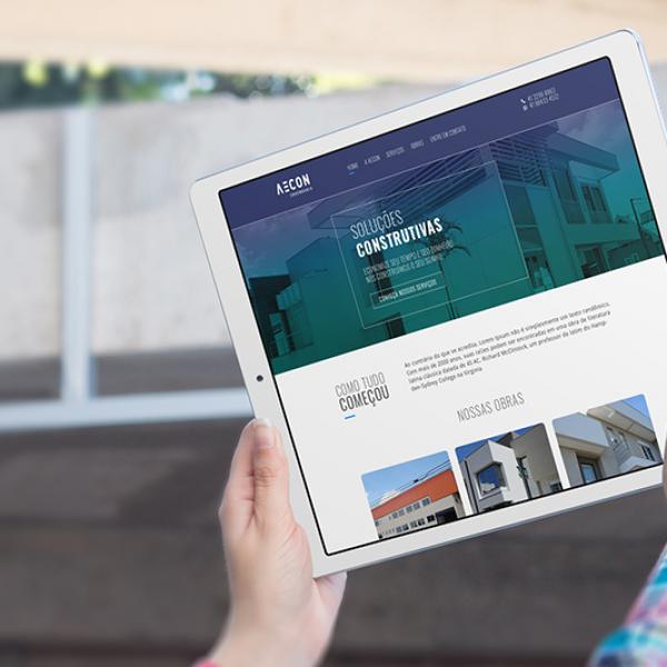Criação de Sites Curitiba - Aecon Engenharia
